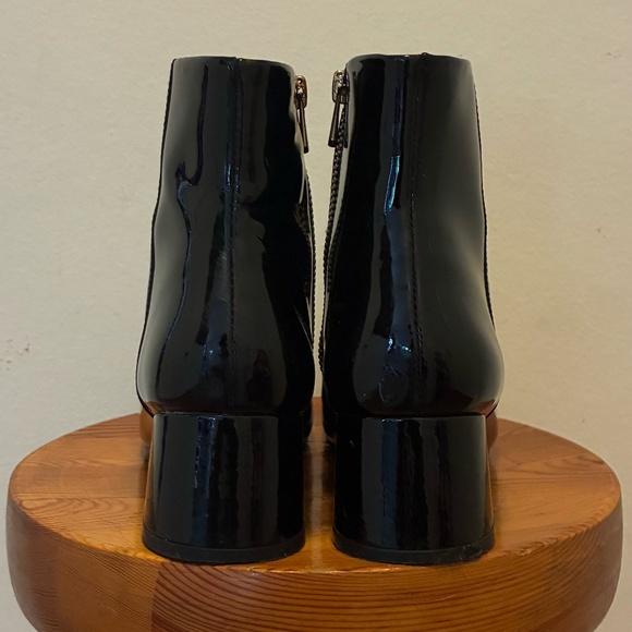 Black & Other Stories Patent Leather Ankle Boots - Picture 3 of 8